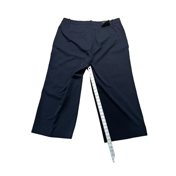 Banana Republic Wide Leg Crop Navy Dress Pants 20 High Rise Stretch Tailored - Picture 6 of 8